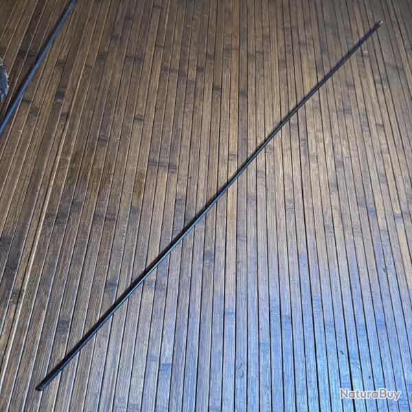 BAGUETTE BOIS NOIR EMBOUT EN LAITON TAILLE 101,3 cm FUSIL A SILEX ET FUSIL A PERCUSSION