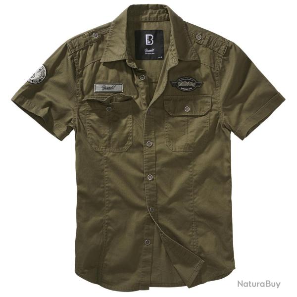 Chemise Vintage Luis Manches Courtes Vert