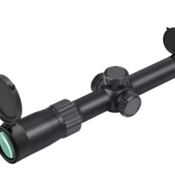 Lunette de Vis&eacute;e 1-4x24 R&eacute;ticule Lumineux 11 Niveaux Tube 30mm &Eacute;tanche Antibu&eacute;e Chasse Tir