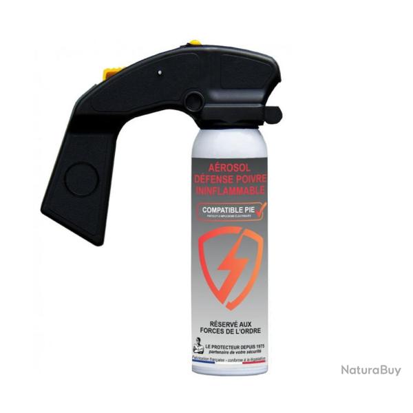 A�rosol de d�fense gel poivre 100 ml ininflammable - usage professionnel