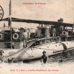 Carte Postale Ancienne - Le Contre-Torpilleur L'Arc -N&deg;7856