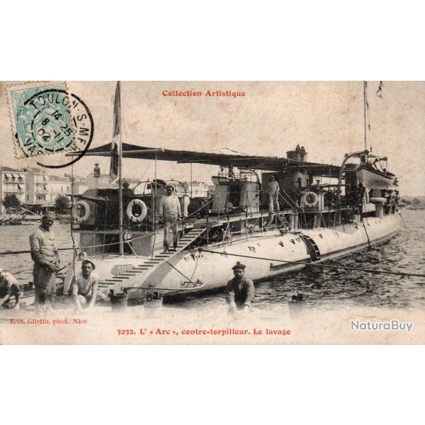 Carte Postale Ancienne - Le Contre-Torpilleur L'Arc -N�7856