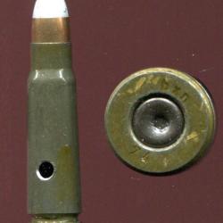 7.62 x 39 Kalashnikov CZ - tir r&eacute;duit balle arrondie pointe blanche