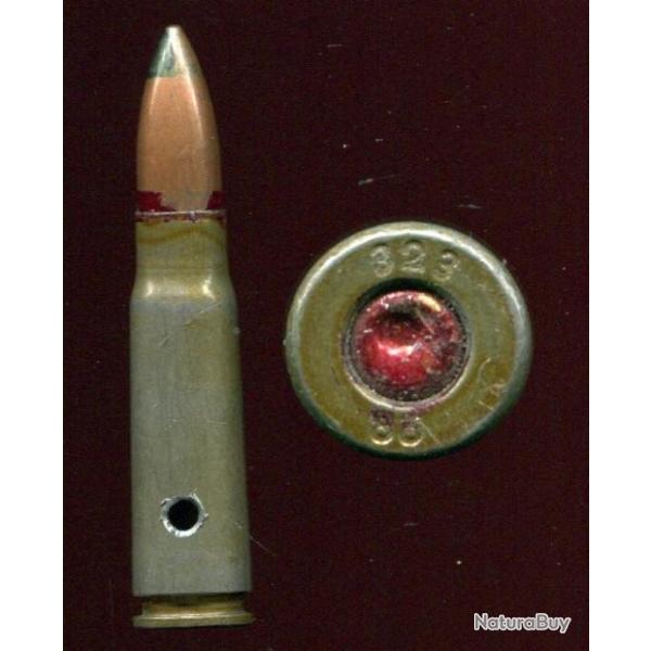 7.62 x 39 Kalashnikov Tra�ante pointe verte - Chine Populaire 1977 - marquage = 501 77