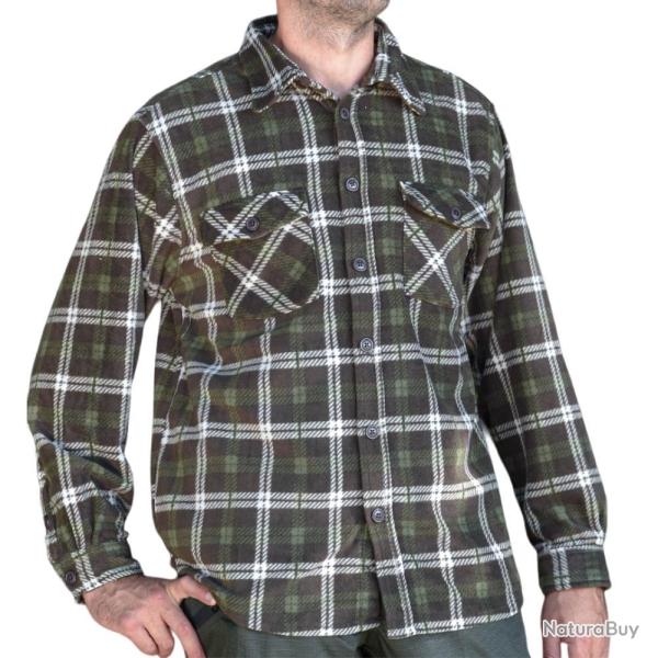 CHEMISE POLAIRE OVER MARRON - XL - KALAHARI