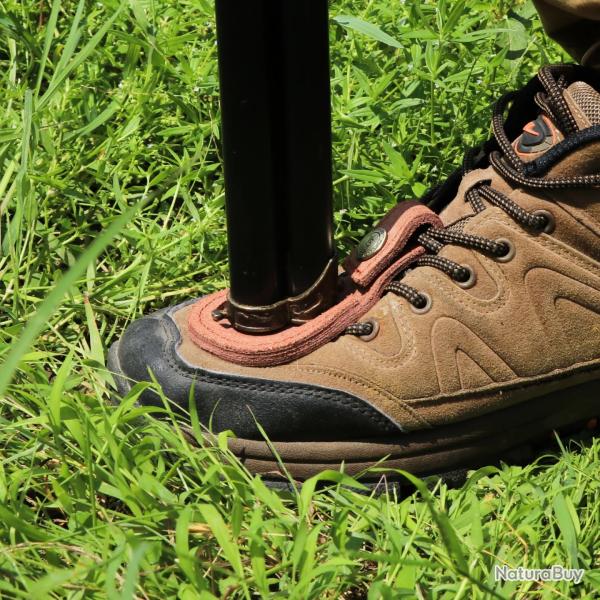 REPOSE CANON EN CUIR POUR FUSIL - CHASSE-BALL-TRAP - MARRON - LIVRAISON GRATUITE