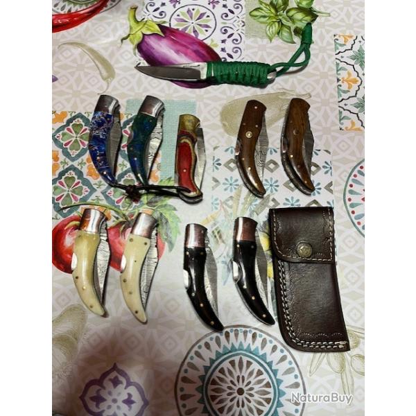 LOT COUTEAUX LAME DAMAS