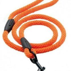 Laisse en corde tress&eacute;e orange STEPLAND