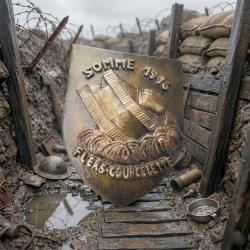 Blason Somme 1916 -Flers Courcelette ( English Tank Mark 1)