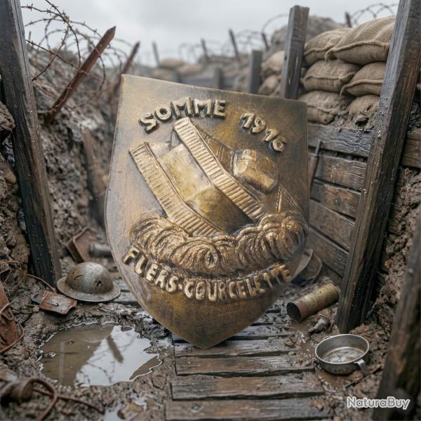 Blason Somme 1916 -Flers Courcelette ( English Tank Mark 1)