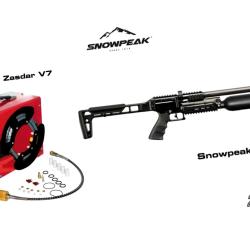 Carabine  SNOWPEAK AP900B PCP Cal. 6,35 mm Bouteille en aluminium !! + COMPRESSEUR