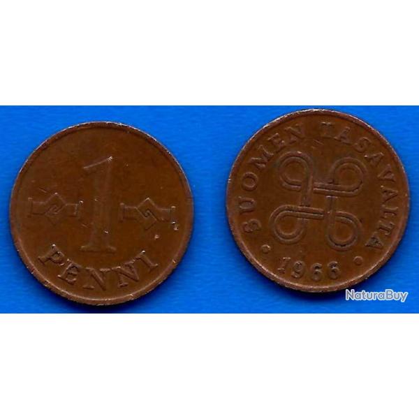 Finlande 1 Penni 1966 Piece Markka Europe Nord