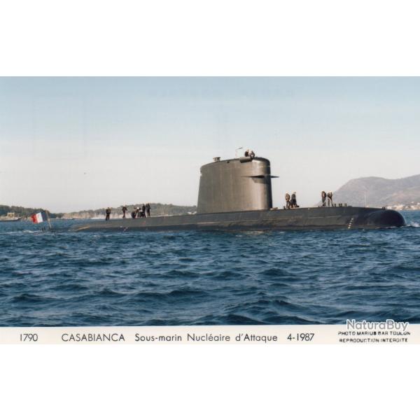 Carte Postale Sous-marin Nucl�aire d'Attaque CASABIANCA -N�7871