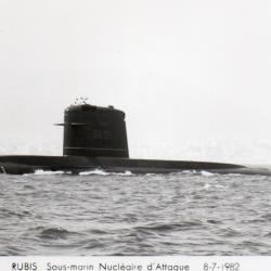 Carte Postale RUBIS Sous-marin Nucl&eacute;aire d'Attaque 8-7-1982 -N&deg;7872
