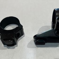 Pied avant et arri&egrave;re &agrave; collier 25,4mm  pour montage EAW