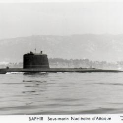 Carte Postale Sous-marin Nucl&eacute;aire d'Attaque Saphir N&deg;7873