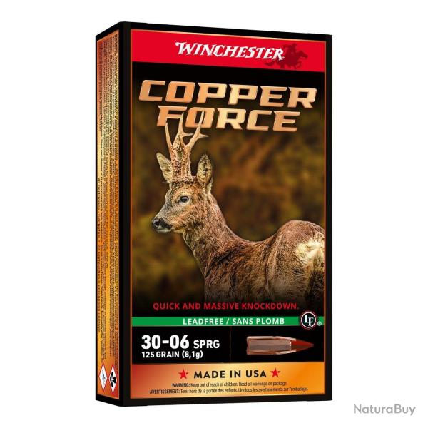 Munitions Winchester Copper Force Lead Free 30-06