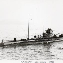 Carte postale CARISSAN Sous-marin 1920 - N&deg;7883