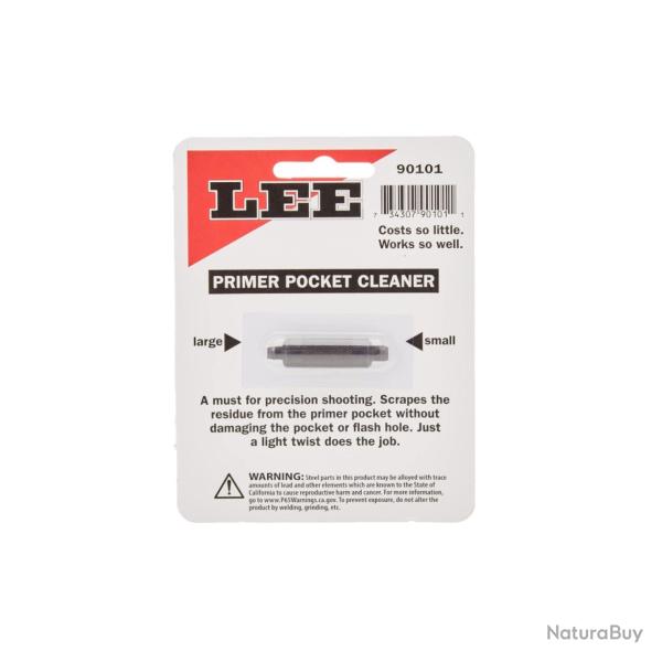 Nettoyeur de logement d'amorces LEE Primer Pocket Cleaner Large &amp; Small #90101