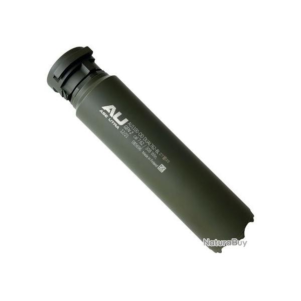 Silencieux Ase Utra Dual 762-Borelock Gen 2 - Cal. 7.62 / .30 - Cerakote OD Green