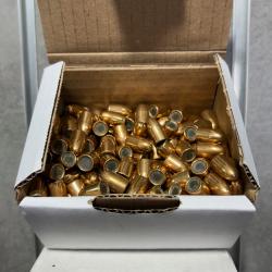 Lot de 650 ogives FIOCCHI Calibre 9 mm FMJ 124 gr