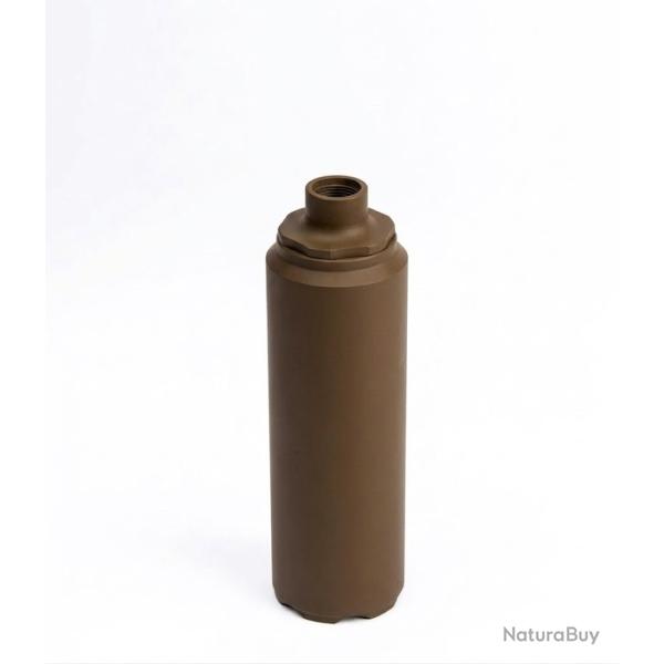 Silencieux Ase Utra Dual 762 Short - Cal. 7.62 / .30 - Cerakote Coyote Brown - Filetage 15x1