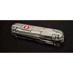 Couteau suisse Victorinox Signature Lite 0.6226.T7 transparent argent 58 mm