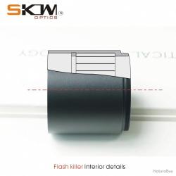 Pare-soleil neuf pour lunette de tir bushnell Matchpro 6-24 X50 mm