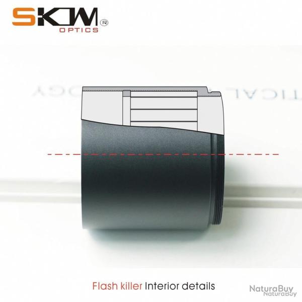 Pare-soleil neuf pour lunette de tir bushnell Matchpro 6-24 X50 mm