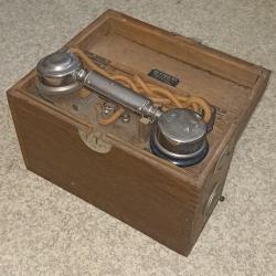 T&eacute;l&eacute;phone de campagne arm&eacute;e Fran&ccedil;aise mod&egrave;le 1916 WW1