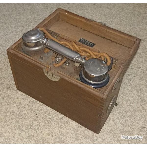 T�l�phone de campagne arm�e Fran�aise mod�le 1916 WW1