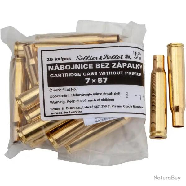 Douilles Sellier & Bellot calibre 7x57R x20