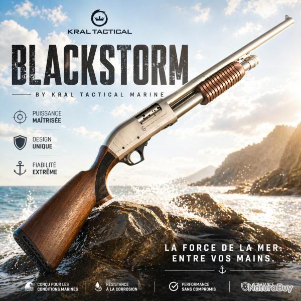 Fusil � pompe Tactical Marine Blackstorm - Cal. 12/76 canon ray� 61 cm
