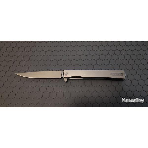 Ocaso Solstice black Titanium , lame acier USA s35V , drop point PVD gentleman Folder