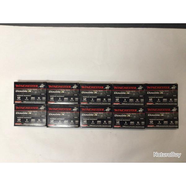 Cartouches winchester double X cal 12/76 15 billes