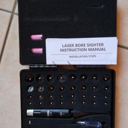 A SAISIR - Mallette de r&egrave;glage laser vert bore sighter du calibre 0.17 &agrave; 12GA tr&egrave;s compl&egrave;te NEUVE
