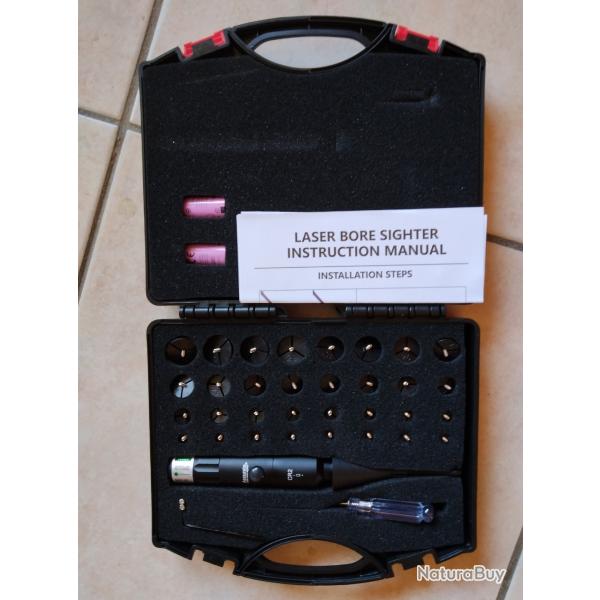 A SAISIR - Mallette de r�glage laser vert bore sighter du calibre 0.17 � 12GA tr�s compl�te NEUVE