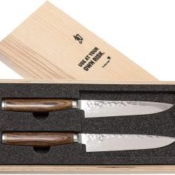Kai TDMS-400 Shun Premier Tim M&auml;lzer  Set de couteaux &agrave; steak dans un coffret en bois
