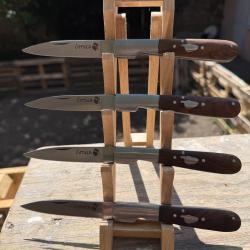 LOT DE 4 Couteaux de poche Vendetta manche bois avec  Carte  Corse2ghd 2