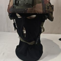 Casque Gallet MSA avec couvre casque F&eacute;lin camo CE SAGEM taille M