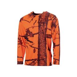 Tee-shirt Treeland manche longue Camo Orange Taille 2XL