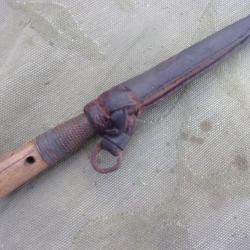 couteau africain avec gaine 23 cm