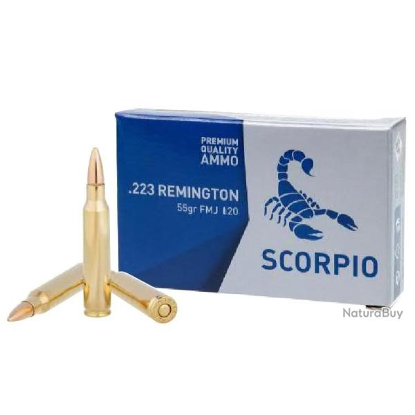 BOITE DE 20 CARTOUCHES STV CAL.223REM FMJ 55GRS - CATEGORIE B