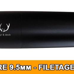 MODERATEUR DE SON FREYR&DEVIK 196 CAL.9.5 (9.3x62 / 9.3x74R) FILETAGE 5/8x24