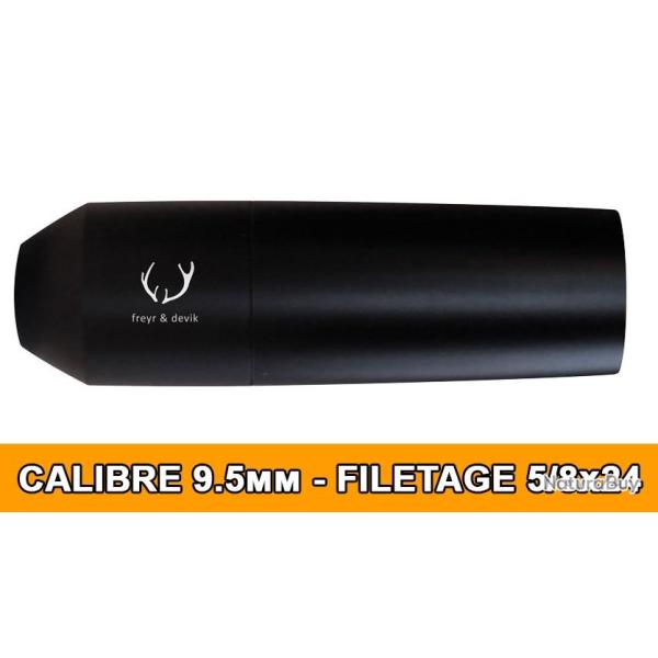 MODERATEUR DE SON FREYR&DEVIK 196 CAL.9.5 (9.3x62 / 9.3x74R) FILETAGE 5/8x24