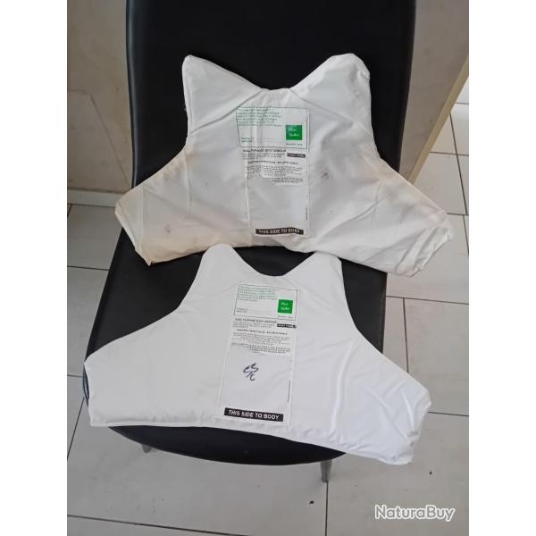 Ench�re lot de 2 plaques balistiques contre les armes de poings et les lames HAWK 47X31 cm