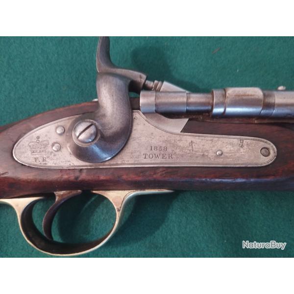 Mosquton de Artilherie   A TABATIERE ENFIELD-SNIDER,  ANGLAISE  1853  , deux bandes .