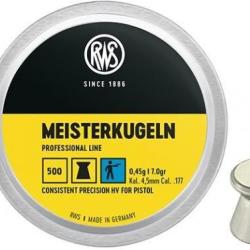 Plombs RWS Meisterkugeln Pistol diam&egrave;tre 4.50 par 5 000
