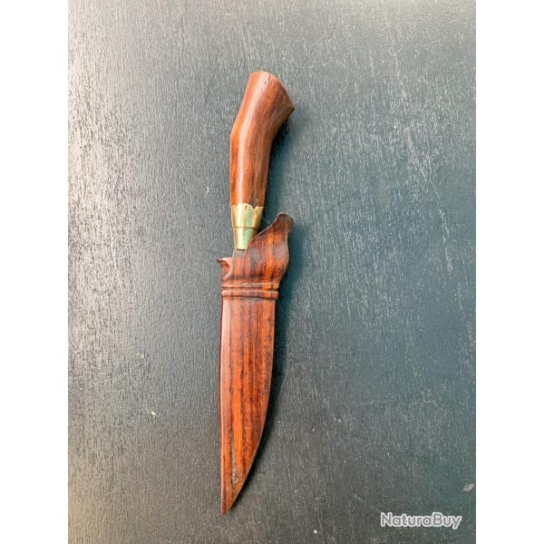 BEAU COUTEAU INDONESIEN POUR COLLECTION ASIE, CIRCA 1950, SEWAR KRISS JAVA BALI BENDO