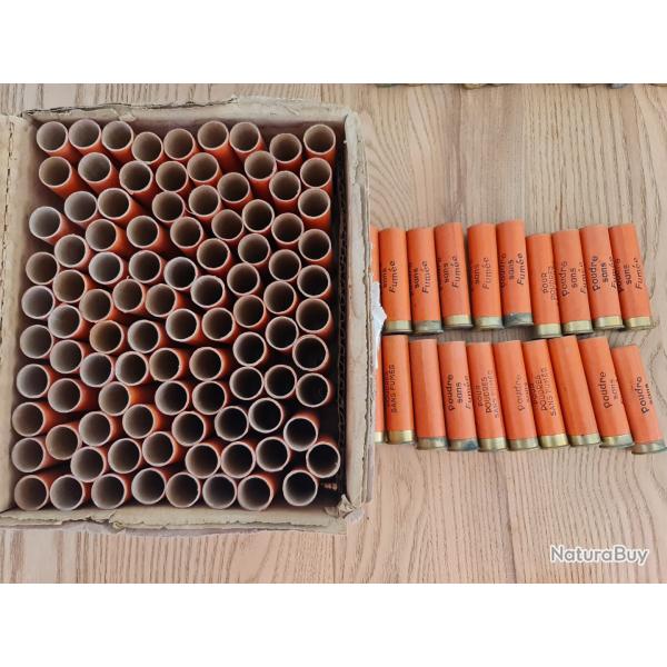 90 douilles "carton" cal. 24 ammorc�es.